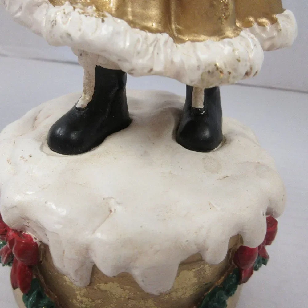 DEPT 56 Old World Santa Gold Music Box Oh Christmas Tree Father Frost St‎ Nick